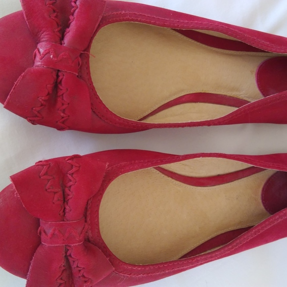 Frye Esther Ballet Flats with Bow - Picture 2 of 8
